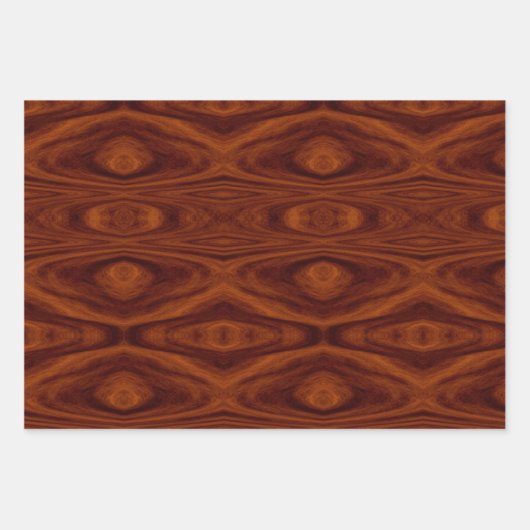 Geschenkwrap-Set - Drei verschiedene Holzarten Geschenkpapier Set (Vorderseite 3)