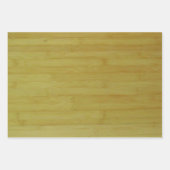 Geschenkwrap-Set - Drei verschiedene Holzarten Geschenkpapier Set (Vorderseite 2)