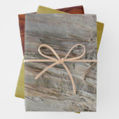 Geschenkwrap-Set - Drei verschiedene Holzarten Geschenkpapier Set (Beispiel)