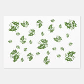 Geschenkwrap-Set - Holly-Blätter Geschenkpapier Set (Vorderseite 3)