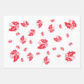 Geschenkwrap-Set - Holly-Blätter Geschenkpapier Set (Vorderseite 2)