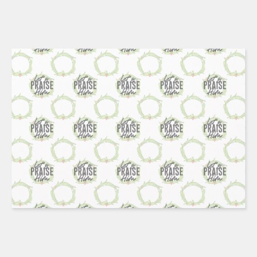 Geschenkwrap Set von 3 Aquarellwein Weihnachtsvari Geschenkpapier Set (Vorderseite 3)