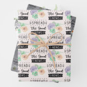 Geschenkwrap Set von 3 Aquarellwein Weihnachtsvari Geschenkpapier Set (Beispiel)