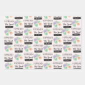 Geschenkwrap Set von 3 Aquarellwein Weihnachtsvari Geschenkpapier Set (Vorderseite)