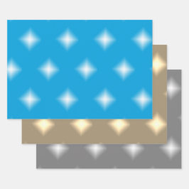 Geschenkwrap-Set - Weihnachtsstars Geschenkpapier Set