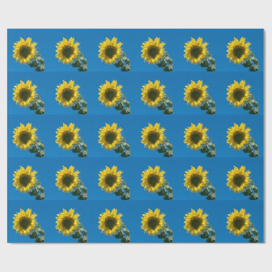 Geschenkwrap - Sonnenblume Geschenkpapier (Flach)