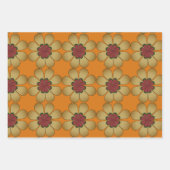 Geschenkwrap - Stilisierte Daisies Geschenkpapier Set (Vorderseite 3)