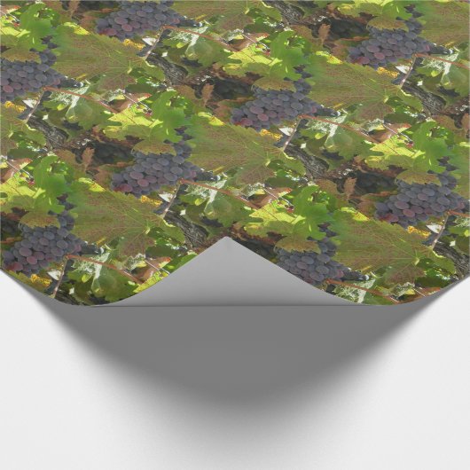 Geschenkwrap - Trauben im Weinstock Geschenkpapier (Ecke)