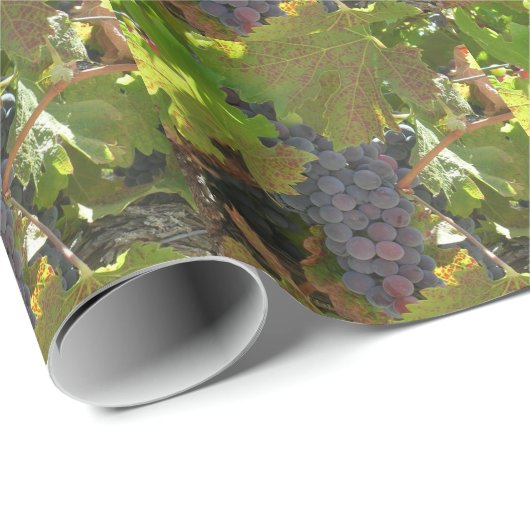 Geschenkwrap - Trauben im Weinstock Geschenkpapier (Rolleneckpunkt)