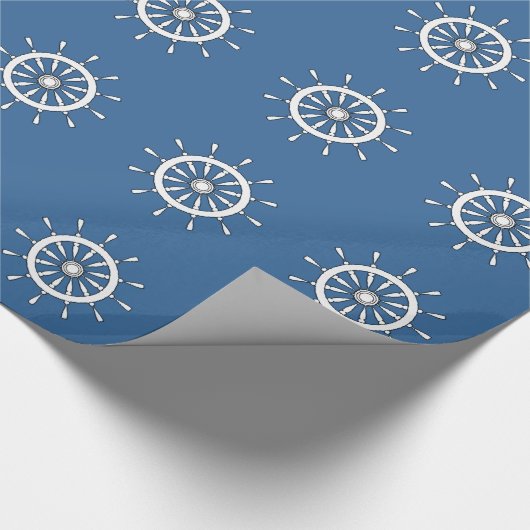 Geschenkwrap - Weißer Helm Geschenkpapier (Ecke)