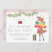 Geschenkwrapping | Einladung von Feiertagen (Vorne/Hinten)