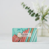 Geschenkwrapping Visitenkarte (Stehend Vorderseite)