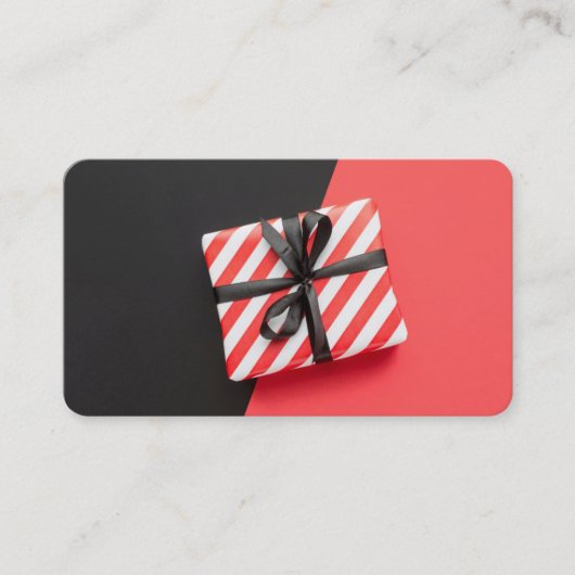 Geschenkwrapping Visitenkarte (Vorderseite)