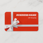 Geschenkwrapping Visitenkarte (Vorderseite)