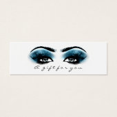 Geschenkzertifikat Blaue Meeresweiße Lashes Makeup (Vorderseite)