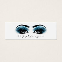 Geschenkzertifikat Blaue Meeresweiße Lashes Makeup