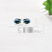 Geschenkzertifikat Blaue Meeresweiße Lashes Makeup (Schreibtisch)