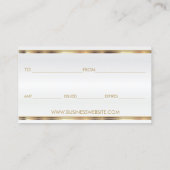 Geschenkzertifikat Blue Lipstick Business Rabattkarte (Rückseite)