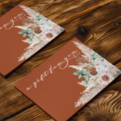 Geschenkzertifikat Boho Pampas Grass Terra Cotta