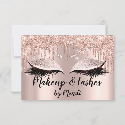 Geschenkzertifikat Brows Lash Extension Rosen Blus (Rückseite)