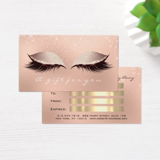 Geschenkzertifikat Funkelnd Lashes Erweiterung (Schreibtisch)