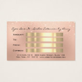 Geschenkzertifikat Funkelnd Lashes Erweiterung (Rückseite)