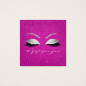 Geschenkzertifikat Glitzer Lash Gray Hot Pink Make (Vorderseite)