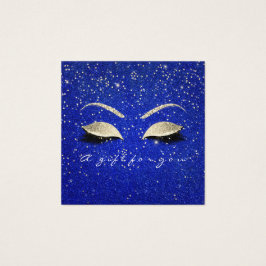 Geschenkzertifikat Gold Glitzer Lashes Blue Makeup