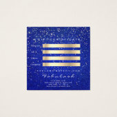 Geschenkzertifikat Gold Glitzer Lashes Blue Makeup (Rückseite)