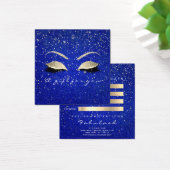 Geschenkzertifikat Gold Glitzer Lashes Blue Makeup (Schreibtisch)