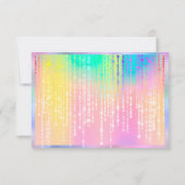 Geschenkzertifikat Holograph Rainbow Pink (Rückseite)