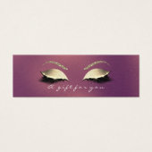 Geschenkzertifikat Kupfer-Rose Gold Lashes Makeup (Vorderseite)