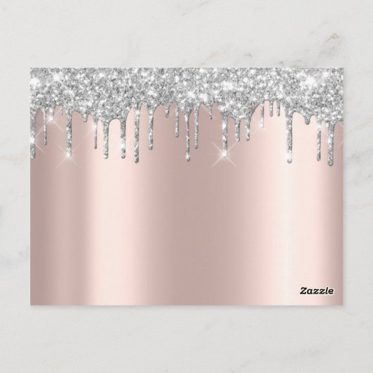 Geschenkzertifikat Lash Extension Makeup Spark Gra Postkarte (Rückseite)