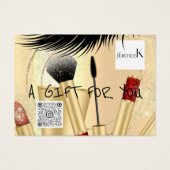 Geschenkzertifikat Lash Makeup EstheticLogo QR Gol (Vorderseite)