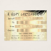 Geschenkzertifikat Lash Makeup EstheticLogo QR Gol (Rückseite)