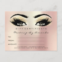 Geschenkzertifikat Lashes Erweiterung Makeup Champ