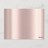 Geschenkzertifikat Lashes Erweiterung Makeuws Brow Postkarte (Rückseite)