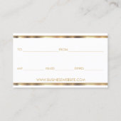 Geschenkzertifikat Lila Lipstick Business Rabattkarte (Rückseite)