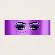 Geschenkzertifikat Lila violette Bindestriche Make