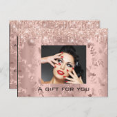 Geschenkzertifikat Maßgeschneiderte Rose Postkarte (Vorne/Hinten)