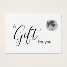 Geschenkzertifikat mit Logo