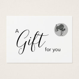 Geschenkzertifikat mit Logo