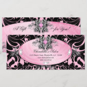 Geschenkzertifikat Mode Salon Jewelry Zebra Bow (Vorne/Hinten)