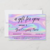 Geschenkzertifikat Moderner Sozialer Holograph (Vorderseite)