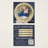 Geschenkzertifikat Nail Haar Makeup QR Logo Foto (Vorne & Hinten)