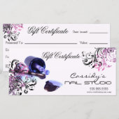Geschenkzertifikat Nail Studio und Salon (Vorne/Hinten)