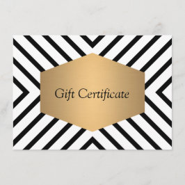 Geschenkzertifikat Retro Mod Schwarz/Weiß-Muster