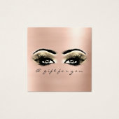 Geschenkzertifikat Rose Blush Lashes Makeup Artist (Vorderseite)