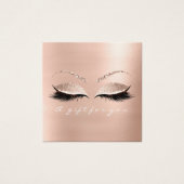 Geschenkzertifikat Rose Glitzer Lashes Makeup Whit (Vorderseite)