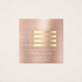 Geschenkzertifikat Rose Glitzer Lashes Makeup Whit (Rückseite)